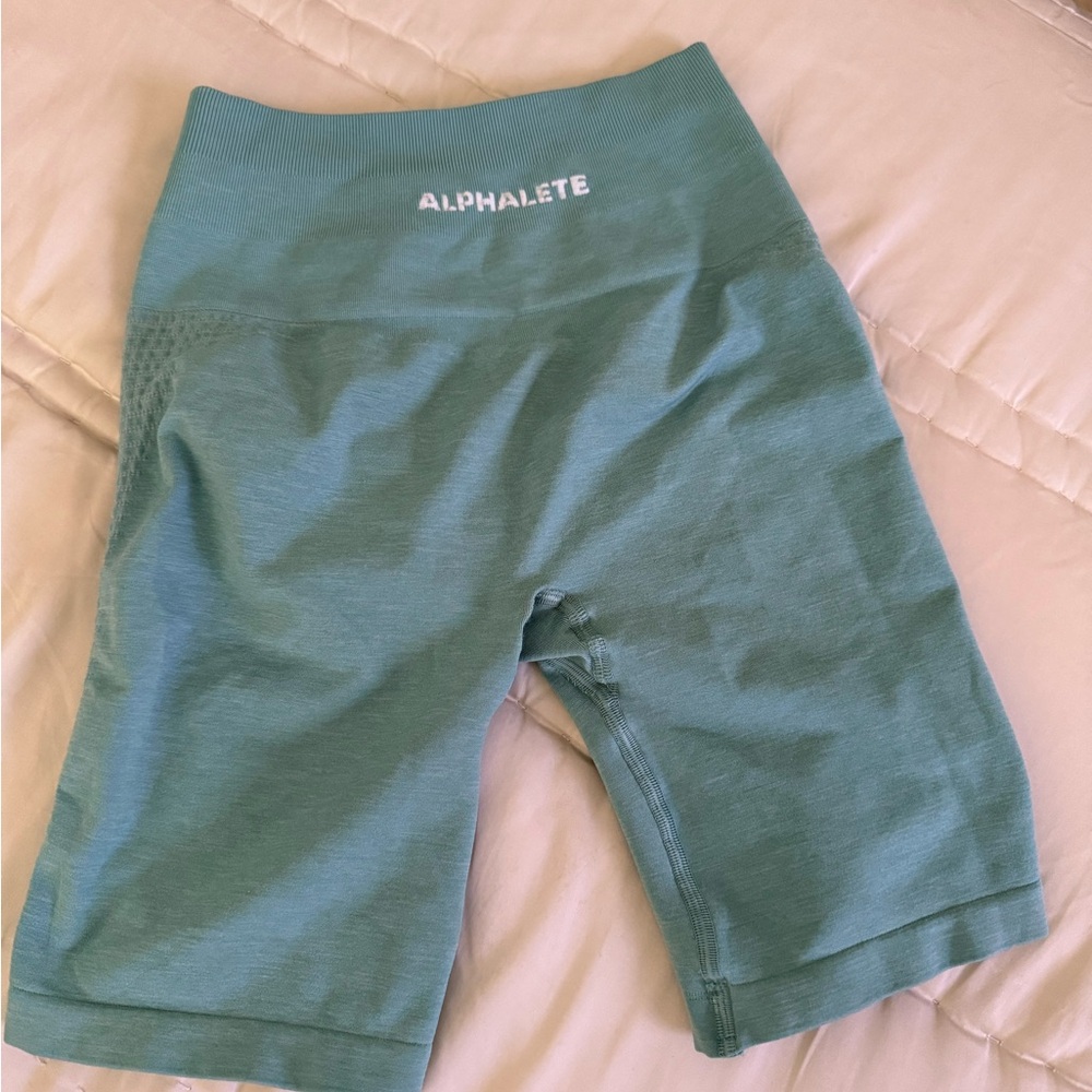 Alphalete Women's Teal Bike Shorts